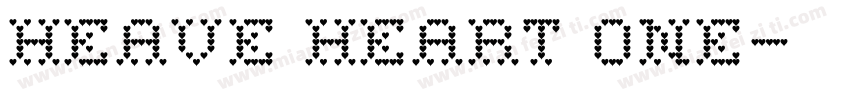 Heave Heart One字体转换